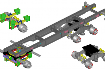 Подвеска двускатная 1+2*12т высокая рессорная HJBridge 283.34-2900-004-01H